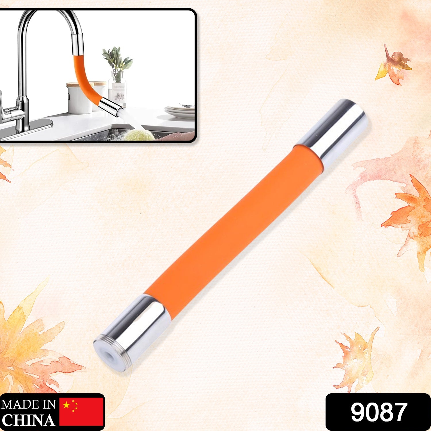 9087 Flexible Water Tap Extender, Universal Foaming Extension Tube with Connector, 360 Free Bending Faucet Extender, Adjustable Sink Drain Extension (18cm) DeoDap 9087 Flexible Water Tap Extender, Universal Foaming Extension Tube with Connector, 360 Free Bending Faucet Extender, Adjustable Sink Drain Extension (18cm) DeoDap